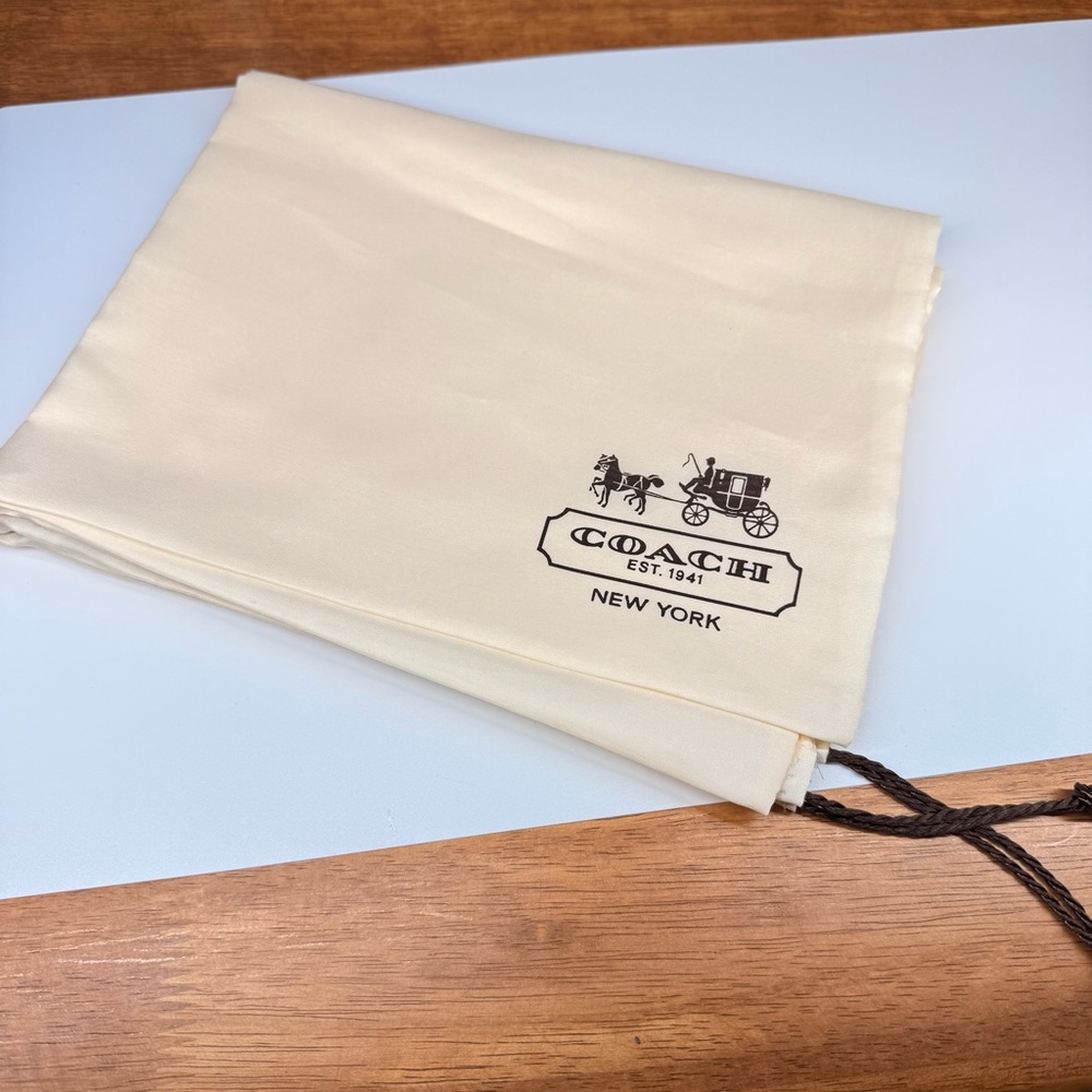 Coach Cream Drawstring Dust Bag